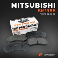 ผ้าเบรค หน้า MITSUBISHI PAJERO 3.2 & 3.5 V6 NM 00-08 - TOP PERFORMANCE JAPAN - BM 1388 - ผ้าเบรก มิต