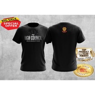 PROJECT; HIGH COUNCIL FRONT AND LOGO KUDRAT BACK DESIGN 7 COTTON T-SHIRT FOR ALL