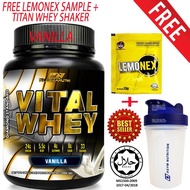 Whey Protein Halal – Vital Whey (Vanilla) 1kg/2.2lbs Whey Isolate With 24g Protein 33 Servings - Fas