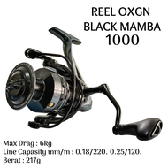 Reel Spinning Oxgn Black Mamba Saltwater Game 1000 2000 3000 4000 6000 Rell Oksigen Power Handle Alu