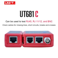 Uni-T เครือข่ายโทรศัพท์ UT681C อุปกรณ์ทดสอบสายเคเบิล NC HDMI หน้าจอ LED UT681L UT681HDMI
