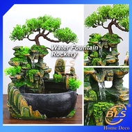 Bls Small Pancut Water Table Mountain Stone Home Decoration Water Fountain Rockery Feng Shui Water Features Garden Home Decor