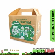 Parcel Box 30x26x26 Motif / Parcel Gable Box / Parcel Cardboard / Eid Al-Fitr Parcel Box / Eid Parce