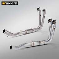 CFMOTO 450SR Motorcycle exhaust system modification, stainless steel and titanium alloy front sectio