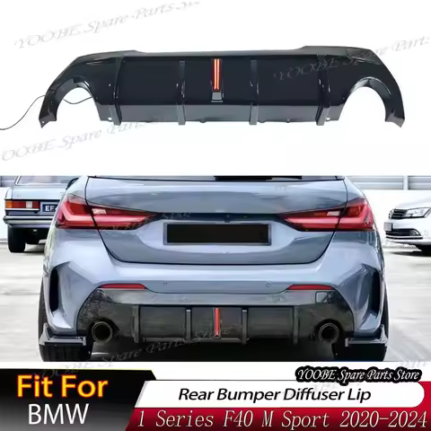 Rear Bumper Diffuser Lip for BMW 1 Series F40 2020-2024 for M Sport Splitter Spoiler Plate Body Kit 