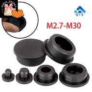 SQitemsKinds 2.7mm-30mm Black Rubber Fitting Screw Hole Stopper,Blanking End Cap.Round External Sili