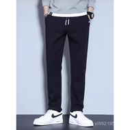 K Knitted Simple Source Little Men Sports Casual Pants Sweatpants Elastic Waist Straight Pants Fashi
