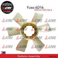 Fuso 6D16 Radiator Fan Blade ME035139 470mm-105-136-6