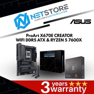 PWP ASUS ProArt X670E-CREATOR WIFI DDR5 ATX & AMD RYZEN 5 7600X PROCESSOR