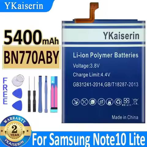 Fast Charging For Samsung Galaxy Note 10 Lite 5400Mah EB-BN770ABY Mobile Phone Battery