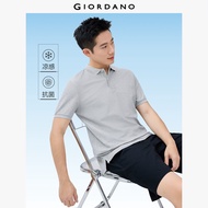 GIORDANO ผู้ชาย  เสื้อโปโล เสื้อโปโลฤดูร้อน ปกผ้าแจ็คการ์ด แขนสั้น แฟชั่นเรียบง่าย ลำลอง เสื้อโปโล 0