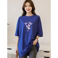 2Y914 1XL-5XL Tshirt Women Clothes Tshirt Crop Top Blouse T shirt Plus Size Woman Elasticity Clothin