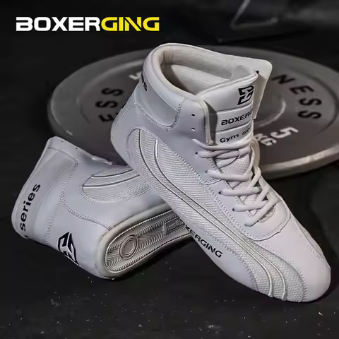 High Top Boxing Shoes for Adults Children Sanda Fighting Comprehensive Training Wrestling Fitness We