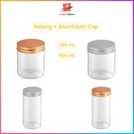 Balang Aluminium Container | 300ml 600ml | Gold Silver | Kuih Kukis Raya Biscuits Chocolate Spices