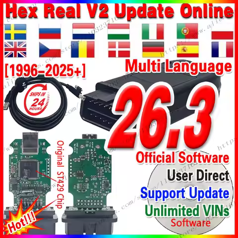Best HEX Real V2 V26.3 STM32F429 VGT6 VET6 V25.3 Latest Online Update V24.7 Support Many Languages U