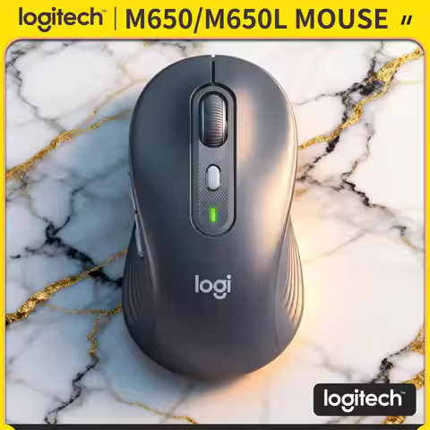 Logitech M650/M650L Wireless Ergonomic Mouse - 90% Quieter Operation, Sustainable Recycled Plastic, 