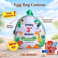 EGG BAG EGG BAG (HAND/JING) CUSTOM FREE DESIGN CUTE GOODIE BAG