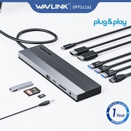 Wavlink 11-in-1 USB-C Triple Display MST Docking Station with 85W Power Delivery