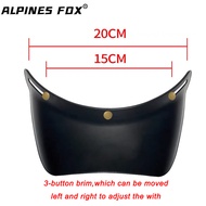 หมวกกันน็อคย้อนยุค VFDRT มี3ปุ่มปรับได้เหมาะสำหรับ Shoei EX Zero TT & CO Motobike หมวกกันน็อควินเทจย