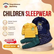 Kids Pyjamas Set Children Sleepwear Baju Tidur Kanak Kids Cloth Baby Nightwear Clothes Pajamas Bayi