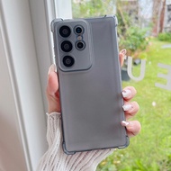 Ultra-thin Clear Matte Silicone Phone Case For Samsung Galaxy A52 A53 A55 A56 A57 Candy Colors Shock