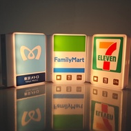 LED Rechargeable Mini Light Box Fridge Magnet 711 Lawson FamilyMart CU Convenience Tokyo Metro Signa