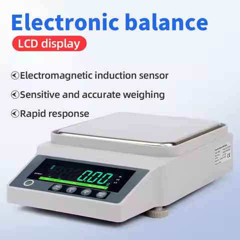 0.01g/0.1g High Precision Electronic Scale Lab Analytical Balance Kitchen Scale LCD Digital Backlit 