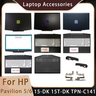New For HP Pavilion 5/6 15-DK 15T-DK TPN-C141;Replacement Laptop Accessories Lcd Back Cover/Palmrest/Bottom/Keyboard With LOGO