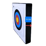 BLACK FABRICATED PE FOAM ARCHERY TARGET BUTT DIMENSION 100CM X 100CM X 15CM + FREE TARGET FACE