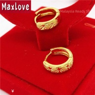 Maxlove Jewelry Gold 916 Original Malaysia Earrings Women Korean Style Gypsophila 916 Gold Earings Set for Girls Gold Jewellery Ear Rings Girls Anting Emas 916 Original Malaysia Subang Emas Perempuan Viral Murah Subang Emas Korea Anting Anting