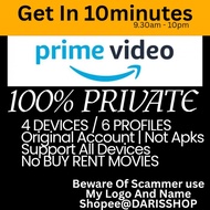 AMAZON PRIME VIDEO USA / MALAYSIA / INDIA PRIVATE ACCOUNT 1 / 6 BULAN