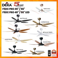 DEKA KRONOS F5DC Pro 46" / 56" DC Motor Remote Control 5 Bilah 20 Speeds  Kipas Siling