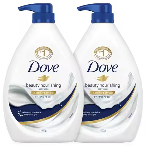 Dove Body Wash Large Capacity Body Cleanser 1000ml x 2ea