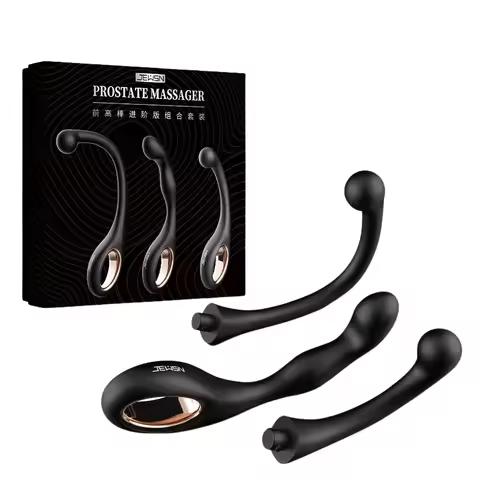 JEUSN Manual Prostate Anal Stimulator Three Three Massage Sticks G Spot Massager Soft Silicone Mater