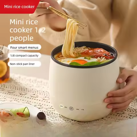 Mini Rice Cooker 110v-220v Rice Cooker Small Dormitory Office Rice Cooker 1.8L Smart Multifunction K