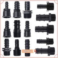TOPBEAUTYMY Screw Joint, PE 16mm 20mm 25mm Garden Hose Barb Connector, Female Male Thread 1/2 3/4 To