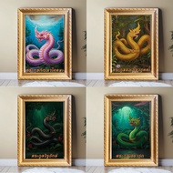 Auspicious Picture Figure 4x6 Naga 4 Families No Frame YS01