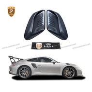 Real Carbon Fiber Rear Mudguard Fits For Porsche 911 991.2 high quality dry carbon fibre Fender Lini