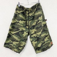 古著AIR WALK 迷彩泳褲，綠色，LL 碼