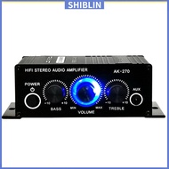SHIN   AK270 Home Stereo Amplifier 20Wx2 12V Stereo Power Amplifier 2 Channel Integrated Mini Speaker Amp For Car Home