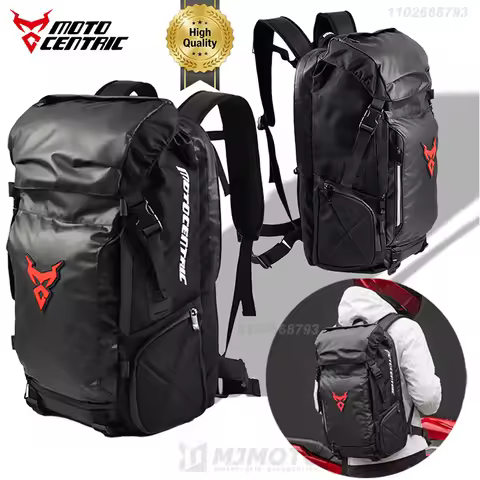 MC Motorcycle Riding Backpack Waterproof 48L Motocross Helmet Backpack Outdoor Travel Motorbike Lugg