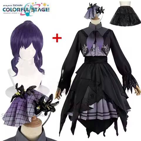 Game Asahina Mafuyu Cosplay Project Sekai Cosplay Costumes Asahina Mafuyu Lolita Suits Dress Wig Hal