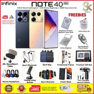 Infinix Note 40 5G / 4G Smartphone | 12GB RAM+512GB ROM / 8GB RAM+256GB ROM | Original Infinix Malaysia