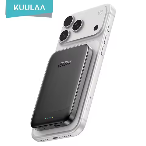 KUULAA Power Bank Magnetic 5000mAh Portable Wireless Fast Charging PD20W PowerBank for Magsafe for i