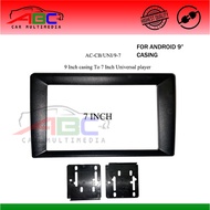 Universal Convert 10" & 9" To 7" Android Double Din Player Casing 10 Inch & 9 Inch To 7 Inch Android