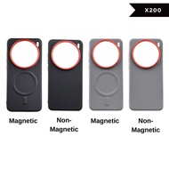 FRESCO PU Leather Phone Case for Vivo X200 / X200 Pro Magnetic Shockproof Cover Casing