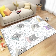 Cat rug, kitchen and bedroom rug, gifts for boys and girls, play mat, children's non-slip rug