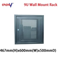 Hotdeal GrowV 9U Perforated Heavy Duty Wall Mount Server Rack - 467x600x500mm 9U Rak Server - 9U Ser