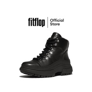 FITFLOP WYLDER LEATHER HIKER-LACE รองเท้าบูทผู้หญิง รุ่น IA9-001 สี BLACK UK: 3 One