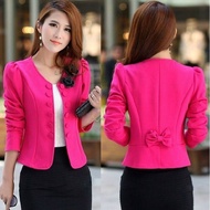 Korean style Women Blazer Fashion Coat Ladies Slim Short Blazer Jackets Suit Office Formal OL Blazer Spring Autumn